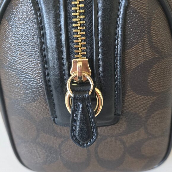 Coach Mini Bennett Satchel In Signature Canvas - Picture 5 of 11